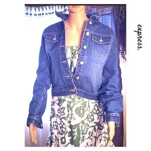 Denim ribbon-Classic Jean Jacket